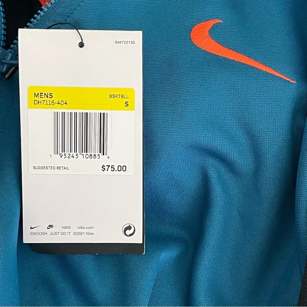 Nike Dri-Fit Mens Jacket Size S Blue Lightweight Athleisure Activewear Sport NWT